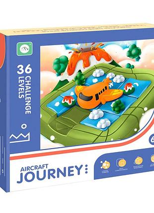 Настольная игра-головоломка пятнашки с самолетом 920-3, 36 заданий
