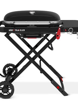 Портативный газовый гриль weber traveler 1501742 код: 013798