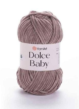 Пряжа dolce baby капучино 100% микрополиэстр 85м 50г 5шт/уп 754 тм yarnart