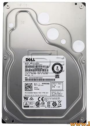 Жесткий диск 2 тб dell npvm6 mg04aca200ny sata 6gbps 512n 7200 rpm жесткий диск для сервера nas схд видеонаблюдения архивирования
