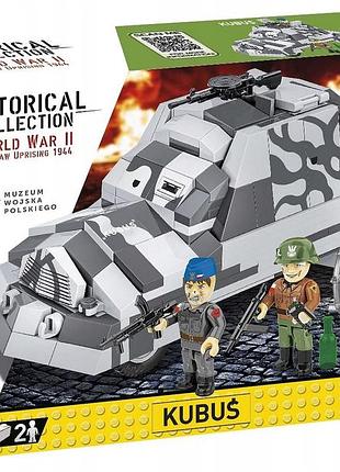 Cobi hc wwii /3114/ кубуш 300 кл броньований автомобіль варшавського повстання фігурки повстанців