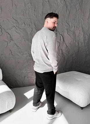 Светр сірий вязка 8