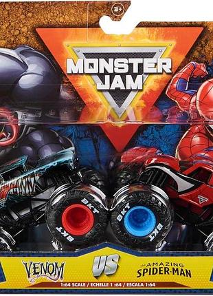 Monster jam іграшкова вантажівка 1t64 mrvl2pk spdrmn vvenmm01