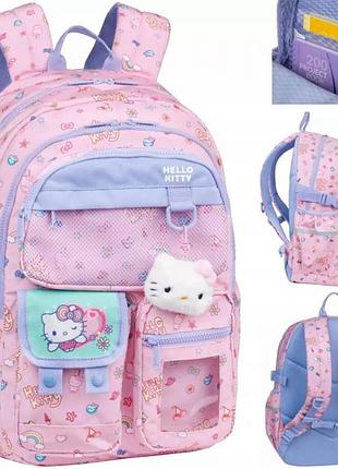 Рюкзак coolpack hello kitty шкільний молодіжний для дівчинки рожевий