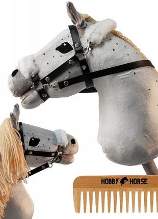Коник на палиці "hobby horse" a3 з головою коня хвостом та гребінцем