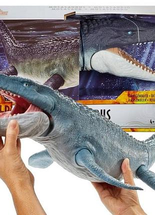 Jurassic world динозавр мозазавр велика фігурка динозавра 71см hnj56