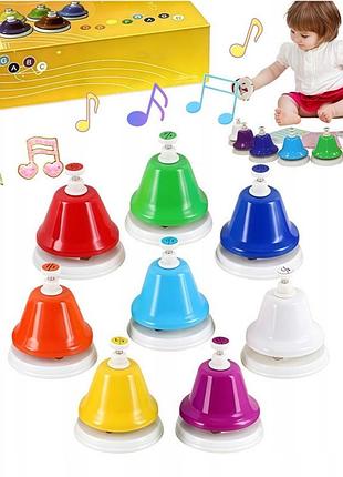 Кольорові натискні дзвоники hb8-5 bum montessori для дітей