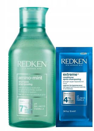 Шампунь redken amino mint зволожуючий очищувальний м'ятний 300 мл