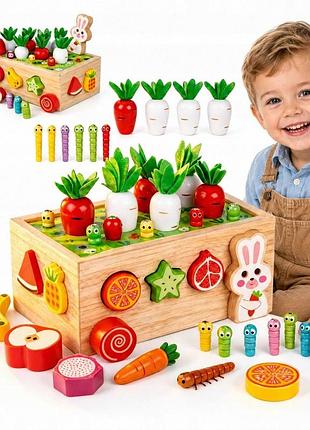 Іграшка montessori дерев'яна подарунок на 1 рік хлопчик дівчинка