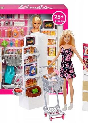 Лялька barbie магазин супермаркет набір з лялькою frp01
