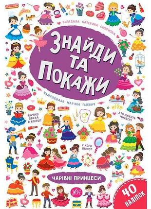Игра-развивайка найди и покажи волшебные принцессы арт.21663 тм ула