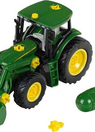 Theo klein 3903 трактор john deere з переднім навантажувачем і противагою елементи можна демонтувати для дітей від 3 років