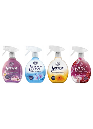 Залізна блискавка у спреї lenor crease releaser асорті з ароматами 4x500 мл
