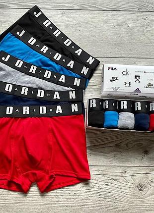Чоловічі боксери air jordan nike 5 шт. в упаковці труси/ чоловічі боксери/чоловичі труси спідние exz0 l