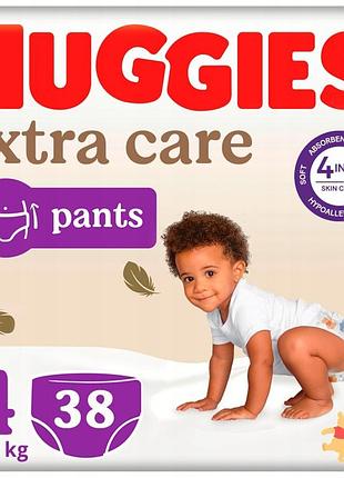 Підгузки-трусики huggies extra care розмір 4 (9-14 кг) 38 шт