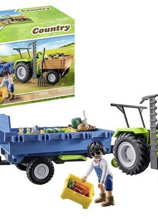 Playmobil 71249 трактор з причепом
