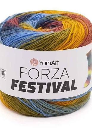 Пряжа forza festival 75% шерсть 25% полиамид 420м 100г 4шт/уп арт.2905 тм yarnart