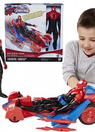 Hasbro spider-man фігурка+автомобіль turbo racer a8491 marvel великий оригінал