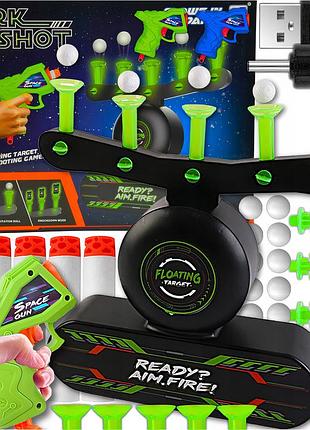Іграшка стрілянина з літаючими кульками флуоресцентні мішені nerf
