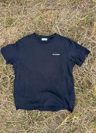 Футболка чоловіча columbia sportswear «hike on!» outdoor graphic tee чорна бавовняна