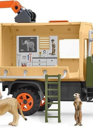 Schleich slh42475 велика вантажівка для порятунку тварин 20'