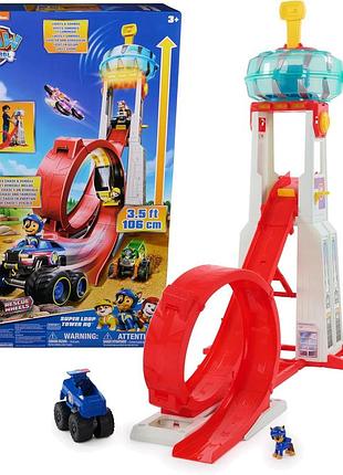 Paw patrol головна база rescue wheels фігурка автомобіля chase з звуками та світлом іграшка для дітей від 3 років