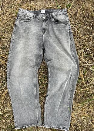 Джинси чоловічі cropp denim lab baggy fit washed grey