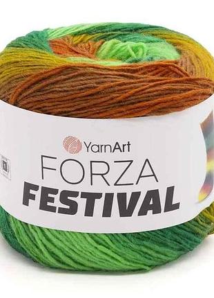 Пряжа forza festival 75% шерсть 25% полиамид 420м 100г 4шт/уп арт.2907 тм yarnart