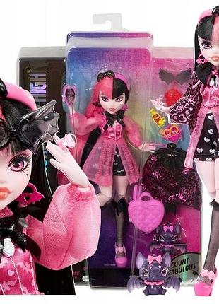 Лялька mattel monster high дракулаура 29 см + аксесуари hhk51