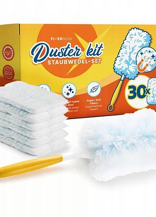 30 шт. вкладиші + ручка комплект для видалення пилу підходить для swifer duster kit