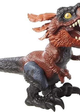 Mattel jurassic world uncaged палаючий динозавр фігурка з звуками gyw89