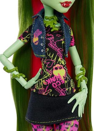 Monster high venus mcflytrap лялька колекційна підставка щоденник і тваринка чевліан іграшка для дітей 6+ фанатів і колекціонерів 4