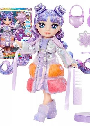 Лялька "rainbow high winter wonderland" віолет віллоу зимова + аксесуари