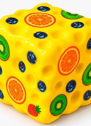 Игрушка сыр сквиш феерия антистресс крутой замес 6 см для детей (l_16186)
