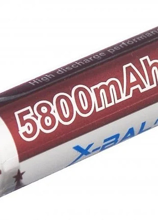 Акумулятор 14500 x-balog 5800mah 4,2 v li-ion батарейка для ліхтариків з захистом від розряду та перезарядження