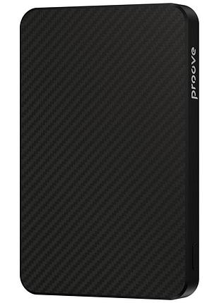 Портативная батарея proove carbon slim 20w 5000mah black