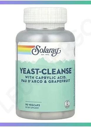 Очищення від дріжджів solaray yeast cleanse 90 капсул комплекс для підтримки мікрофлори організму sku_dsn_2023-10-6956