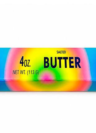 Игрушка масло радужное сквиш игрушка антистресс (butter squishy) 14 см для детей (l_16032)