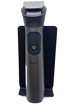 Машинка для стрижки волос триммер б/у тример philips series 7000, для обличчя, голови, тіла, акум., насадок-15, сталь, чорний