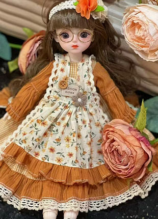 Игрушка коллекционная подвижная шарнирная кукла девочка арт.0013