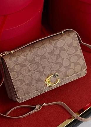 Жіноча сумка coach, сумка коач, брендова сумка, сумка на плече, сумка через плече, крос-боді