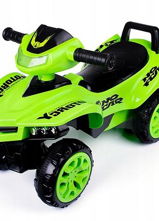 Дитячий "квадроцикл xl top kids" зі світлом та звуком зелений 7020683 18м+