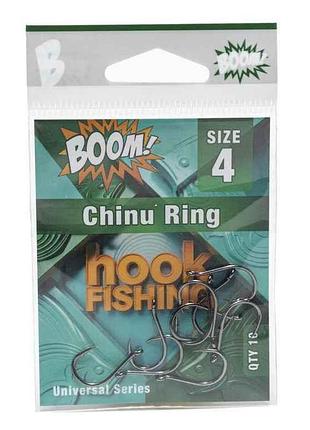 Крючок для мирной рыбы chinu ring no4 (10 шт/уп) (bn) тм boom