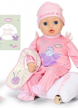 Baby annabell active інтерактивна лялька 43 см 706626