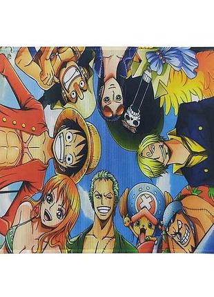 Килимок для мишки 250x210мм аніме one piece 4 з боковою прошивкою, антиковзаюча основа тм gerlax