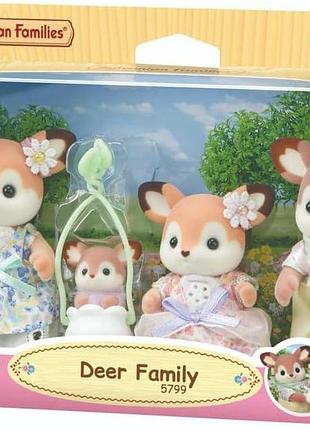 Sylvanian families родина оленят