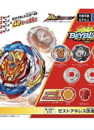 Игрушка бейблейд зест ахиллес 6 сезон takara tomy для детей (l_11326)