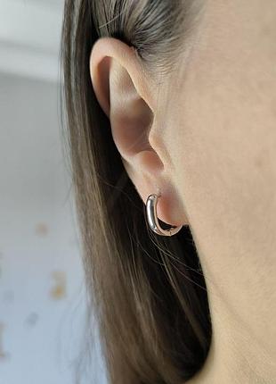 Серебряные серьги proba без камней (2187370) 7