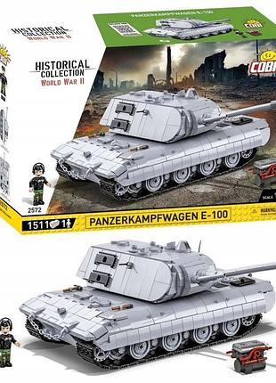 Блоки cobi 2572 танк panzerkampfwagen e-100 1511