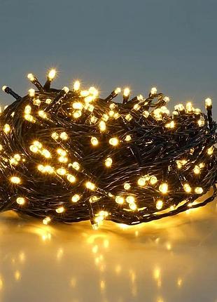 Led-гірлянда livarno home 120 led, тепле біле світло, 18,9 м, таймер, ip44